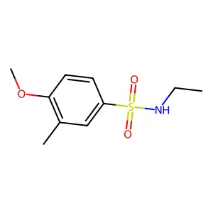 N-ethyl-4-methoxy-3-methylbenzenesulfonamide structure