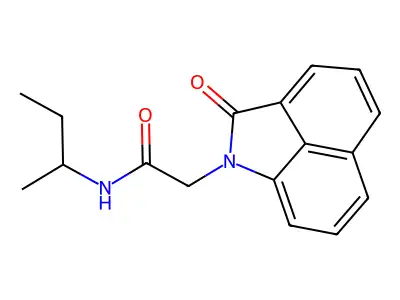 N-sec-Butyl-2-(2-oxo-2H-benzo[cd]indol-1-yl)-acetamide structure