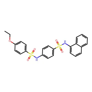 4-{[(4-ethoxyphenyl)sulfonyl]amino}-N-(1-naphthyl)benzenesulfonamide structure