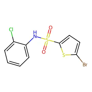 5-bromo-N-(2-chlorophenyl)thiophene-2-sulfonamide structure