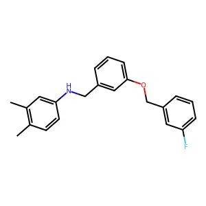 N-(3,4-dimethylphenyl)-N-{3-[(3-fluorobenzyl)oxy]benzyl}amine structure
