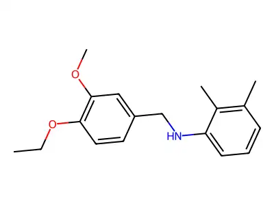 N-(2,3-dimethylphenyl)-N-(4-ethoxy-3-methoxybenzyl)amine structure