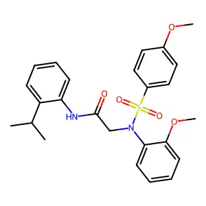 N-(2-isopropylphenyl)-2-{2-methoxy[(4-methoxyphenyl)sulfonyl]anilino}acetamide structure