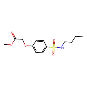 Methyl {4-[(butylamino)sulfonyl]phenoxy}acetate structure
