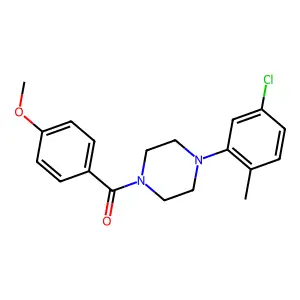 [4-(5-Chloro-2-methylphenyl)piperazin-1-yl]-(4-methoxyphenyl)methanone structure