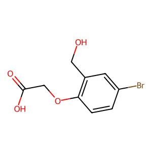 2-(4-溴-2-(羟甲基)苯氧基)乙酸 structure
