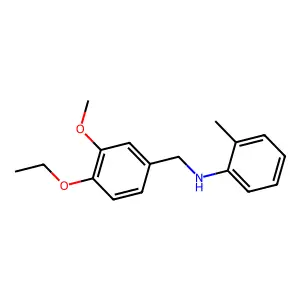 N-(4-ethoxy-3-methoxybenzyl)-2-methylaniline structure