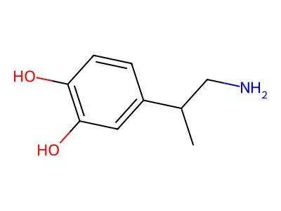 4-(1-Aminopropan-2-yl)benzene-1,2-diol structure