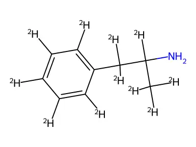 Phenethyl-d8-amine, alpha-methyl-d3- structure