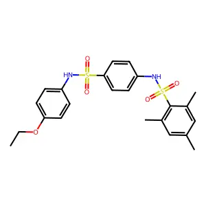 N-[4-[(4-ethoxyphenyl)sulfamoyl]phenyl]-2,4,6-trimethylbenzenesulfonamide structure