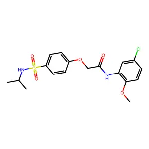 N-(5-chloro-2-methoxyphenyl)-2-[4-(propan-2-ylsulfamoyl)phenoxy]acetamide structure