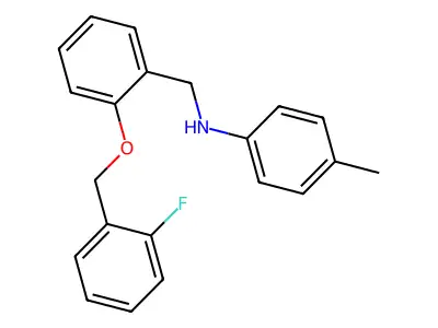 N-{2-[(2-fluorobenzyl)oxy]benzyl}-N-(4-methylphenyl)amine structure