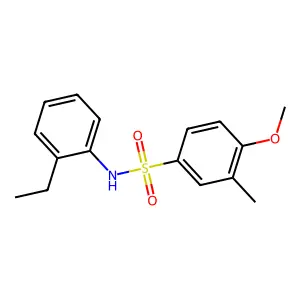 N-(2-ethylphenyl)-4-methoxy-3-methylbenzenesulfonamide structure