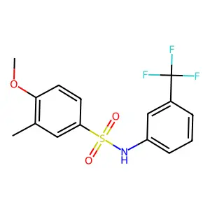 4-methoxy-3-methyl-N-[3-(trifluoromethyl)phenyl]benzenesulfonamide structure