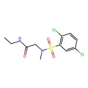 2-[(2,5-dichlorophenyl)sulfonyl-methylamino]-N-ethylacetamide structure