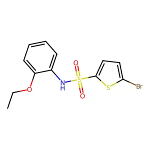 5-bromo-N-(2-ethoxyphenyl)thiophene-2-sulfonamide structure