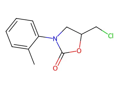 5-(Chloromethyl)-3-(2-methylphenyl)-1,3-oxazolidin-2-one structure
