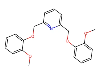Pyridine, 2,6-bis[(2-methoxyphenoxy)methyl]- structure