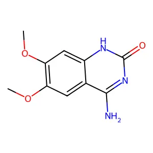 4-Amino-6,7-dimethoxyquinazolin-2(1h)-one structure