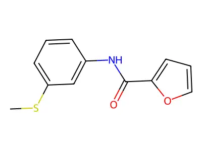 N-[3-(methylthio)phenyl]-2-furamide structure