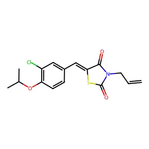 3-Allyl-5-(3-chloro-4-isopropoxybenzylidene)-1,3-thiazolidine-2,4-dione structure