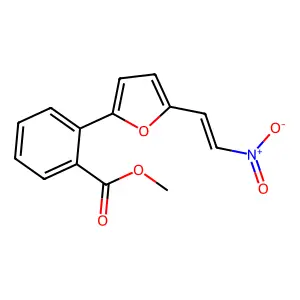 methyl 2-{5-[(E)-2-nitroethenyl]furan-2-yl}benzoate structure