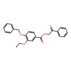 2-Oxo-2-phenylethyl 4-(benzyloxy)-3-ethoxybenzoate structure