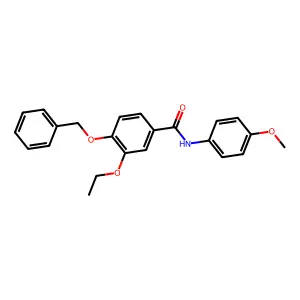3-ethoxy-N-(4-methoxyphenyl)-4-phenylmethoxybenzamide structure