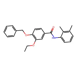 4-(benzyloxy)-N-(2,3-dimethylphenyl)-3-ethoxybenzamide structure