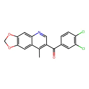 (3,4-Dichlorophenyl)(8-methyl[1,3]dioxolo[4,5-g]quinolin-7-yl)methanone structure