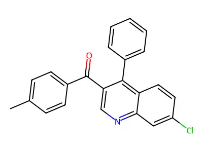 (7-Chloro-4-phenylquinolin-3-yl)(4-methylphenyl)methanone structure