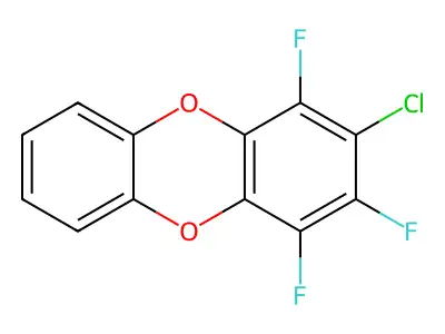 2-Chloro-1,3,4-trifluorooxanthrene structure