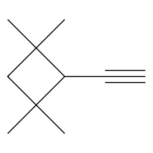 Cyclobutane, 2-ethynyl-1,1,3,3-tetramethyl- structure