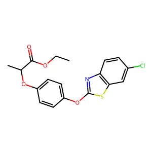 Ethyl 2-{3-[(6-chloro-1,3-benzothiazol-2-YL)oxy]phenoxy}propanoate structure