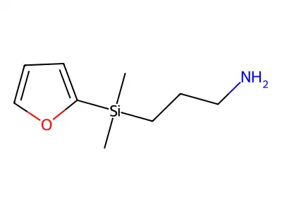 Propylamine, 3-(dimethyl(2-furyl)silyl)- structure