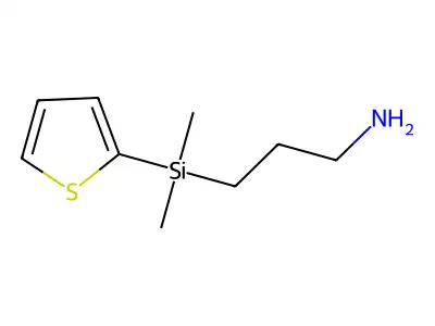 Propylamine, 3-(dimethyl(2-thienyl)silyl)- structure