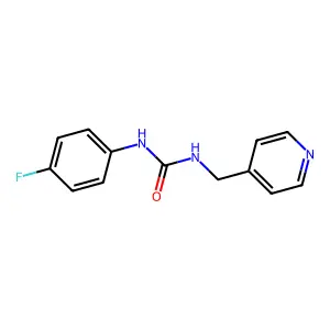 N-(4-fluorophenyl)-N'-(4-pyridinylmethyl)urea structure