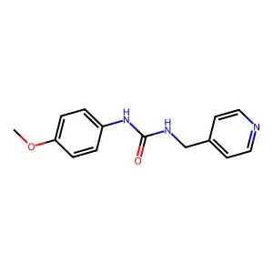 N-(4-methoxyphenyl)-N'-(4-pyridinylmethyl)urea structure