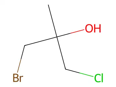 1-Bromo-3-chloro-2-methylpropan-2-ol structure