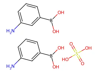 (3-Aminophenyl)boronic acid sulfate structure