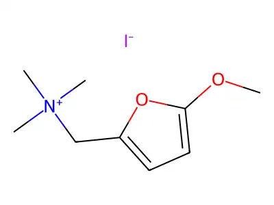 (5-Methoxyfuran-2-yl)-N,N,N-trimethylmethanaminium iodide structure
