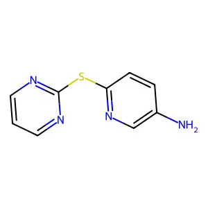 3-Pyridinamine, 6-(2-pyrimidinylthio)- structure