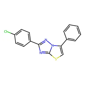 2-(4-Chlorophenyl)-6-phenyl[1,3]thiazolo[3,2-b][1,2,4]triazole structure
