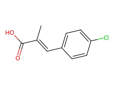 3-(4-Chlorophenyl)-2-methylprop-2-enoic acid structure