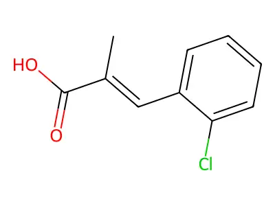 2-Propenoic acid, 3-(2-chlorophenyl)-2-methyl- structure