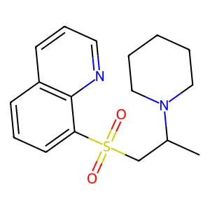 8-(2-Piperidin-1-ylpropylsulfonyl)quinoline structure