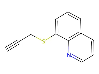 8-Prop-2-ynylsulfanylquinoline structure