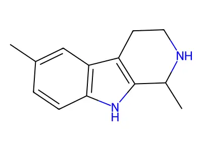1H-Pyrido[3,4-b]indole, 2,3,4,9-tetrahydro-1,6-dimethyl- structure