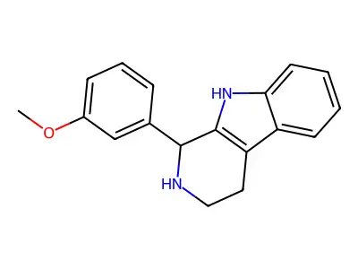 1-(3-Methoxyphenyl)-2,3,4,9-tetrahydro-1H-beta-carboline structure