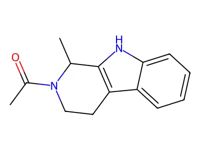 Ethanone, 1-(1,3,4,9-tetrahydro-1-methyl-2H-pyrido[3,4-b]indol-2-yl)- structure